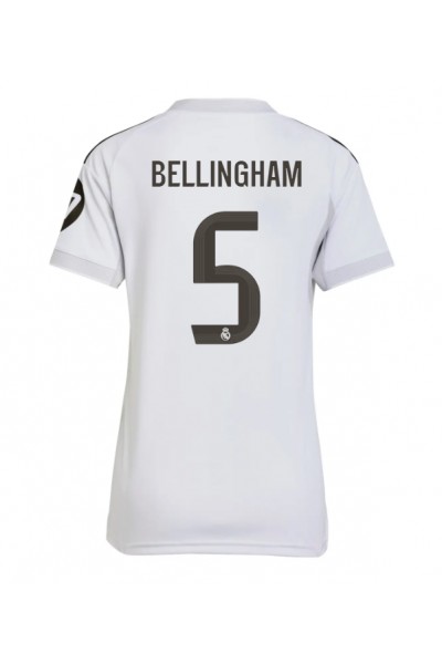 Real Madrid Jude Bellingham #5 Jalkapallovaatteet Naisten Kotipaita 2025-26 Lyhythihainen Real Madrid Jude Bellingham #5 Jalkapallovaatteet Naisten Kotipaita 2025-26 Lyhythihainen